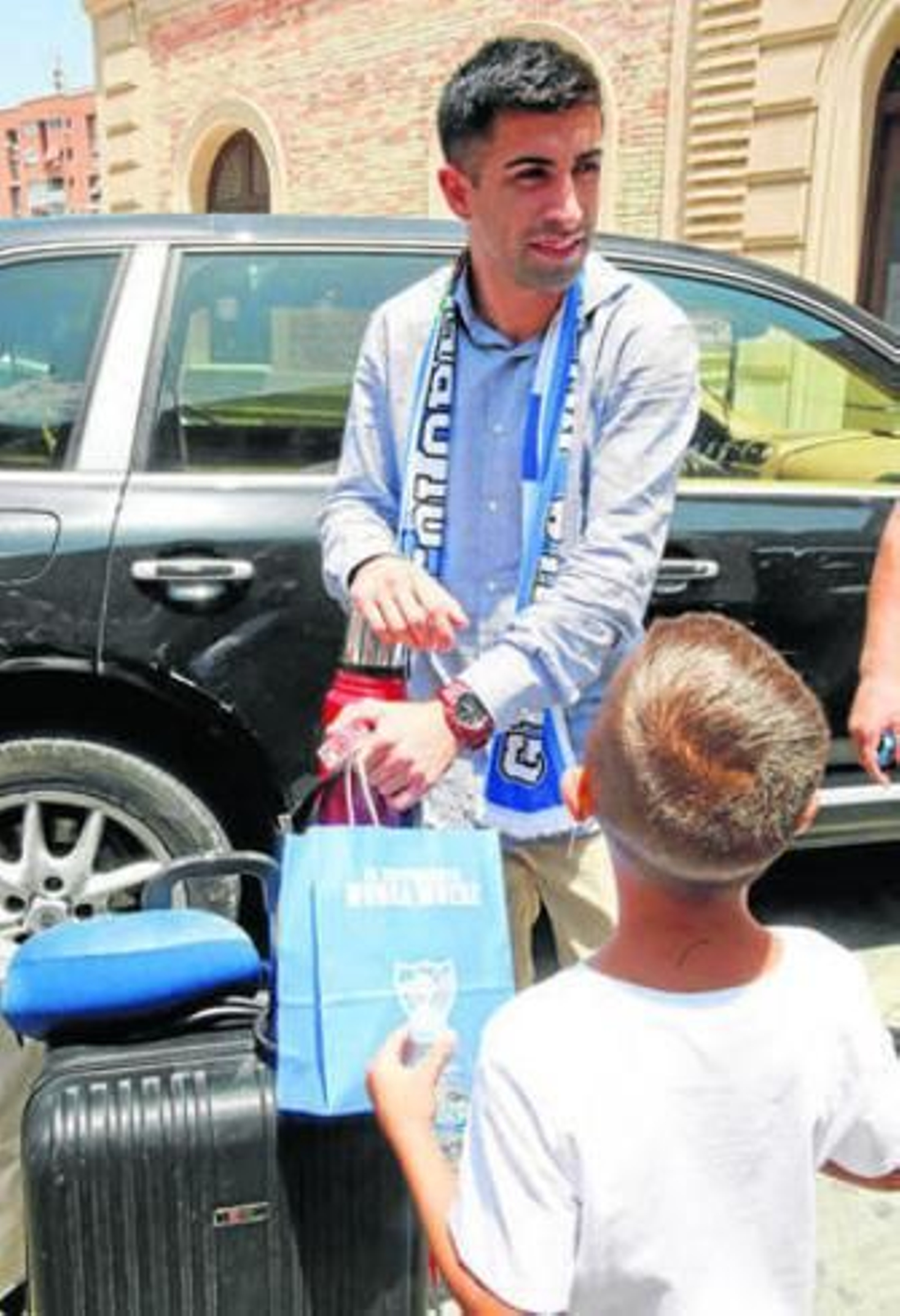 Michael Santos inicia su duelo al gol en Málaga