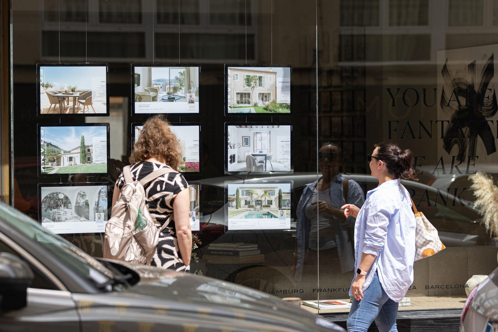Escaparate de una inmobiliaria