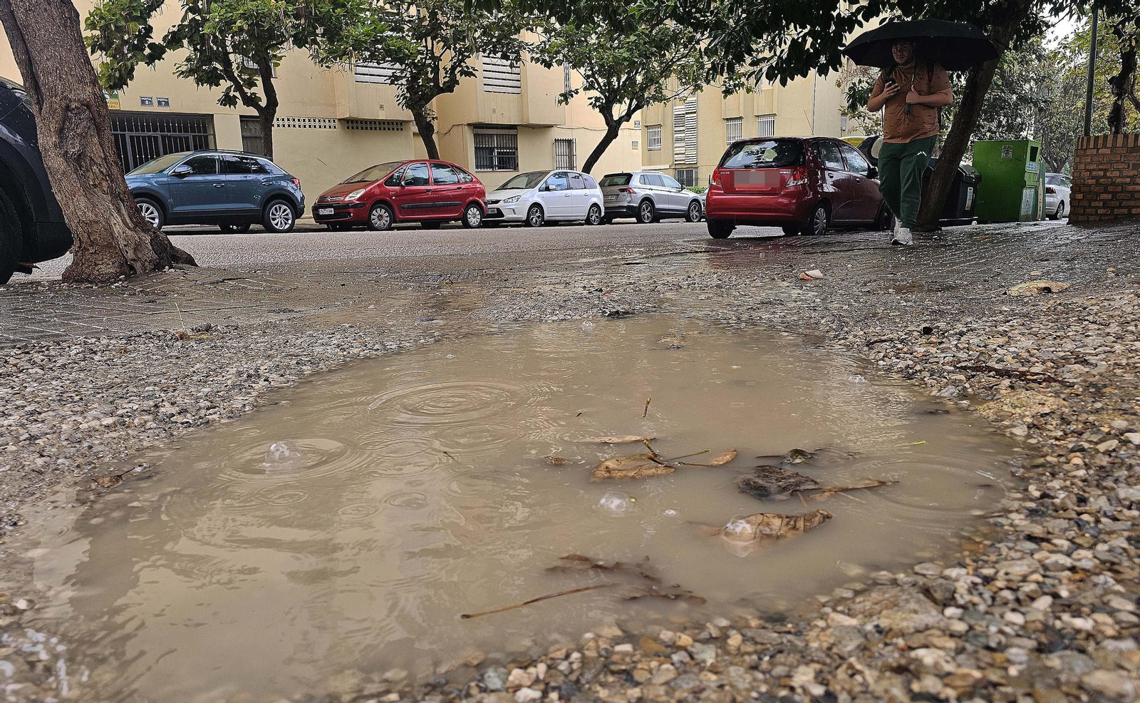 Fotos de la lluvia provocada por la borrasca atlántica en Algeciras