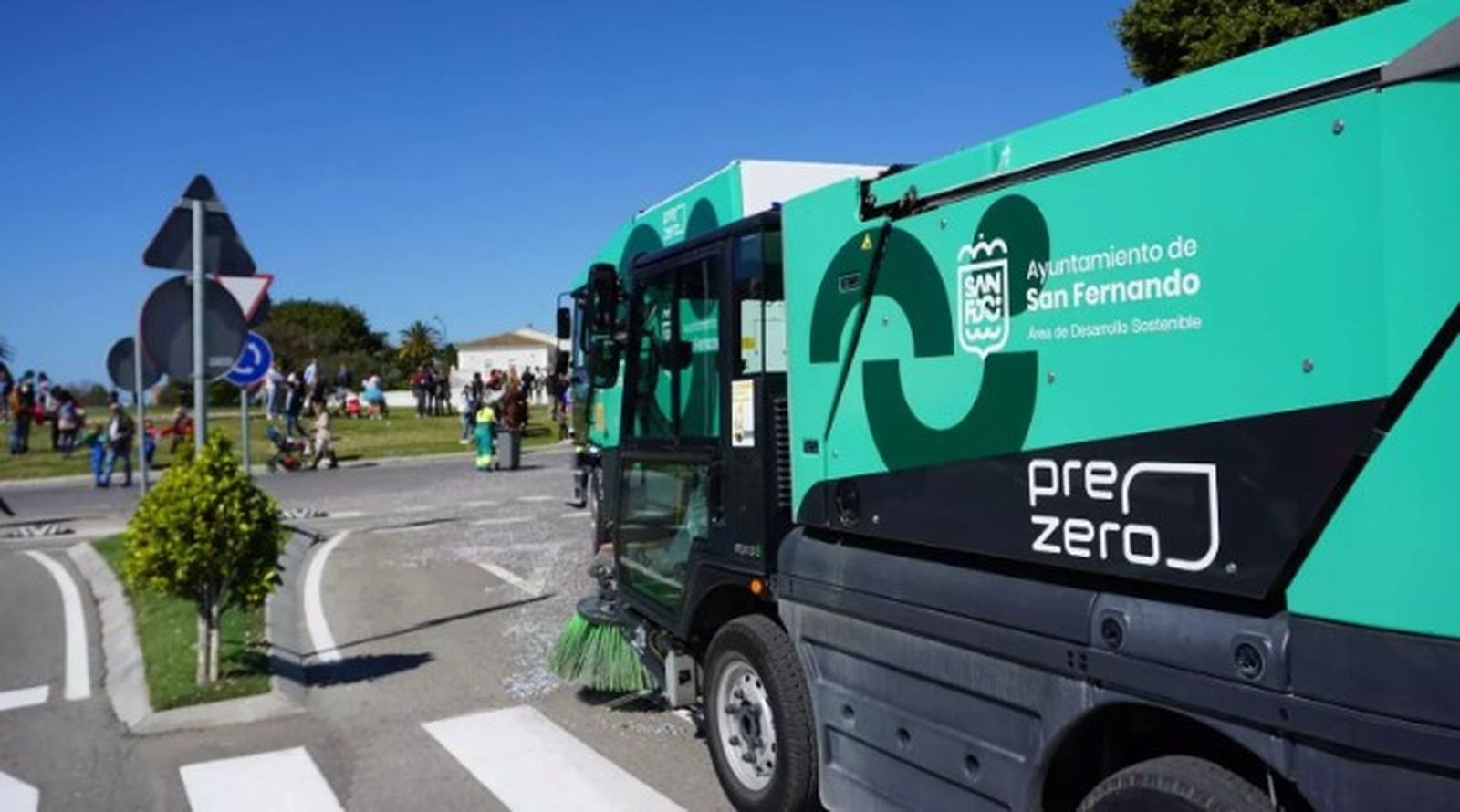 Vehículo del servicio de limpieza en una imagen de archivo.