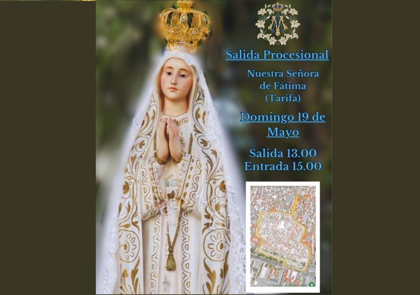 El cartel de la salida procesional.