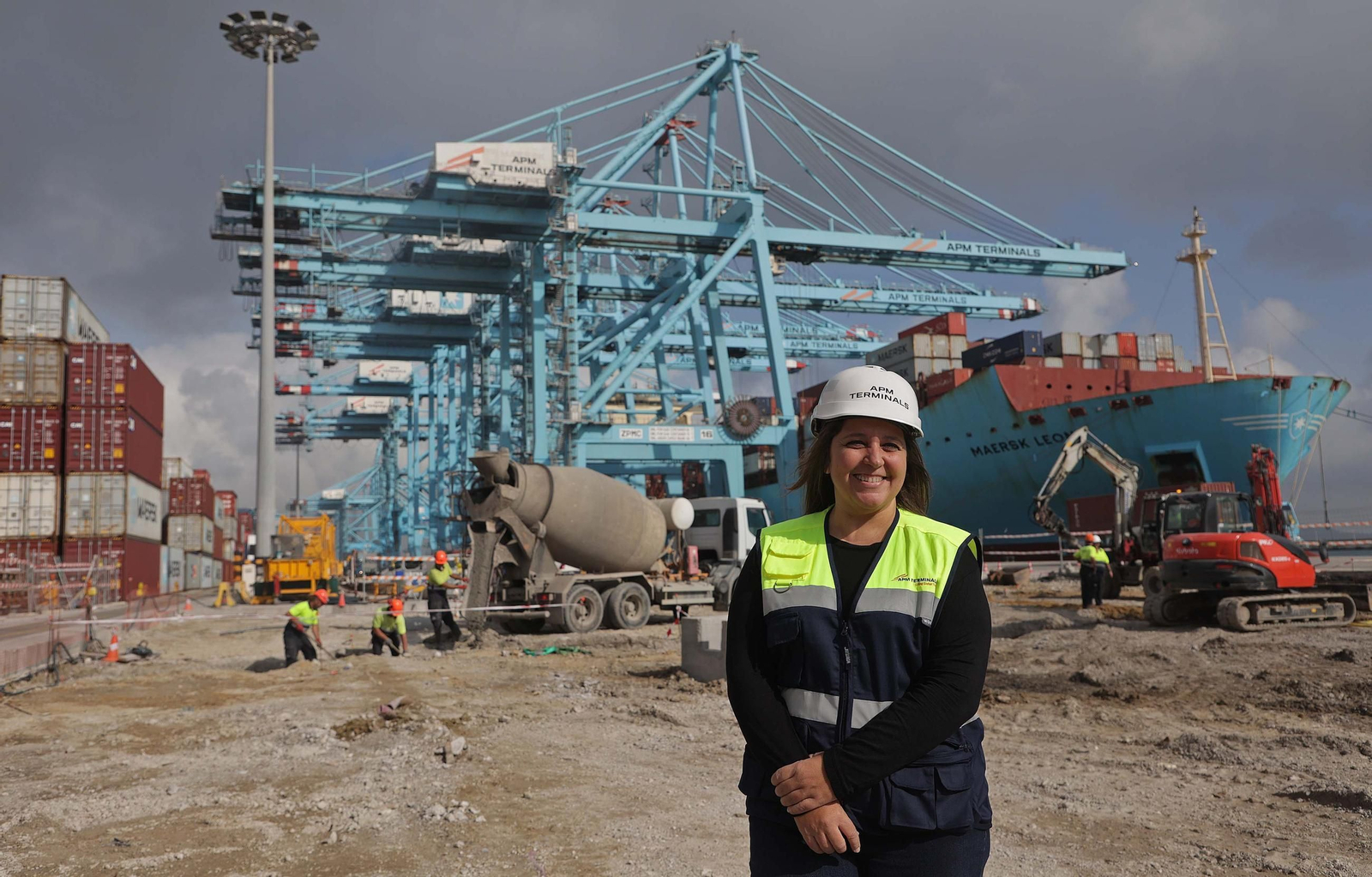 Fotos del proyecto de asfaltado de APM Terminals Algeciras.