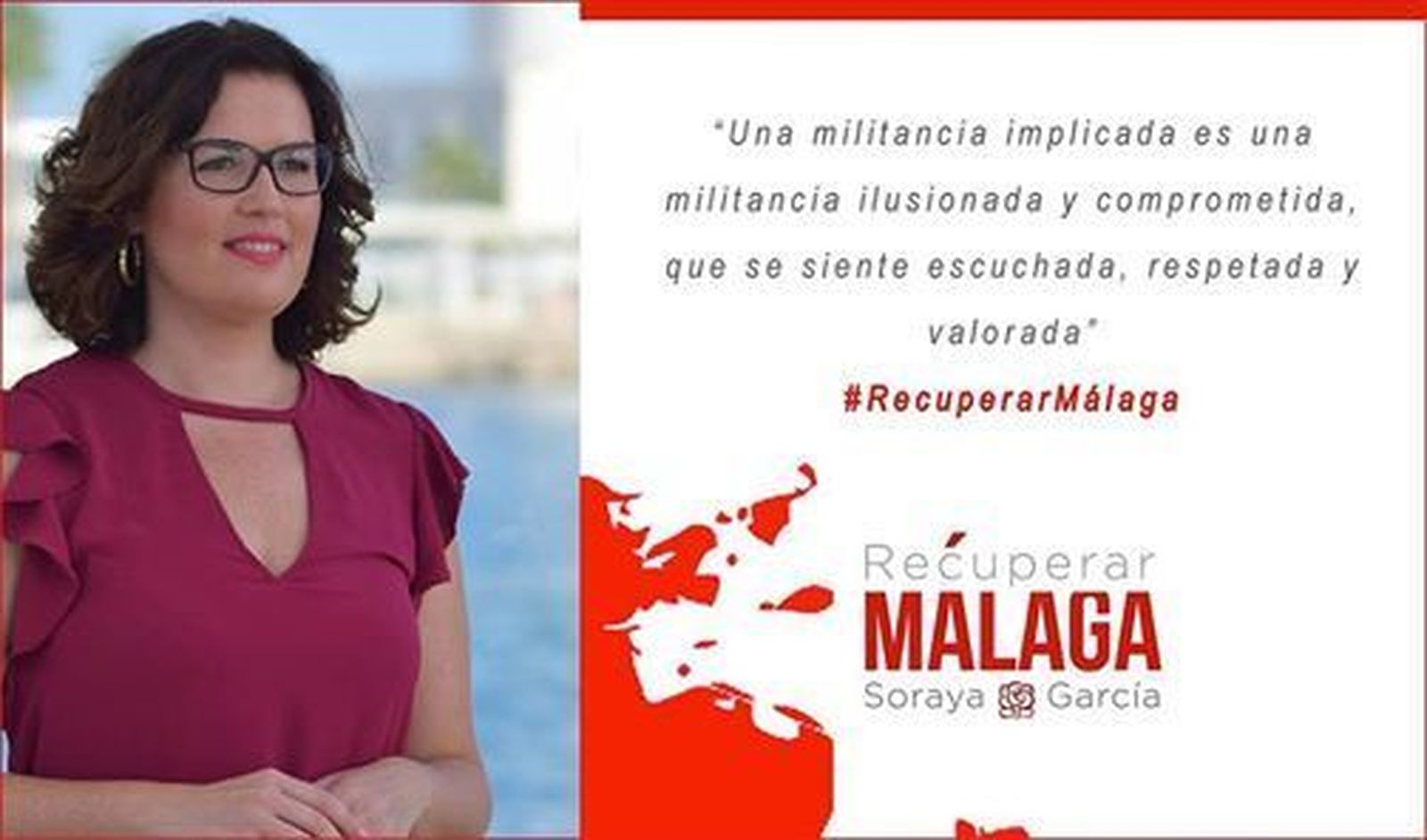 La candidata, en su imagen oficial del inicio de la precampaña.