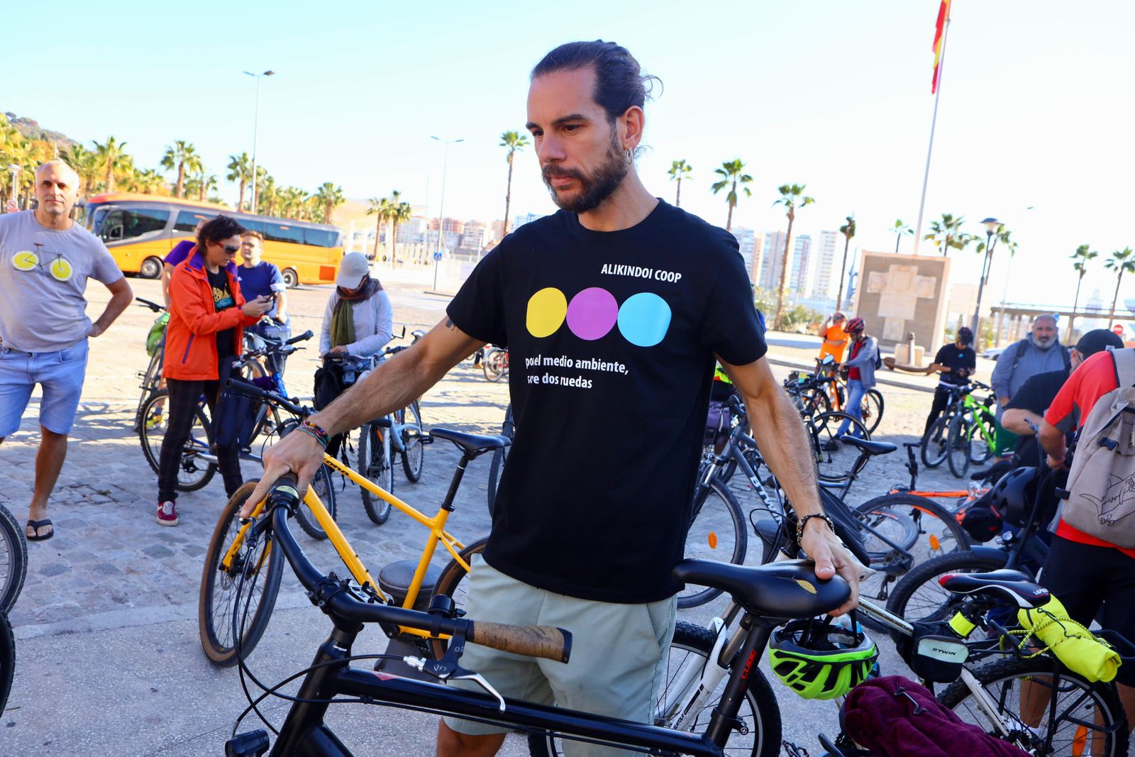 Así ha discurrido la 'bicifestación' por la movilidad verde en Málaga
