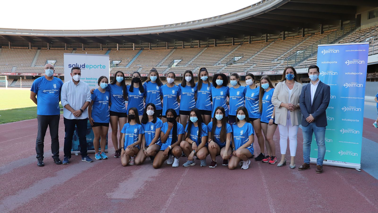 Equipo femenino del CA Beiman Chapín Jerez.
