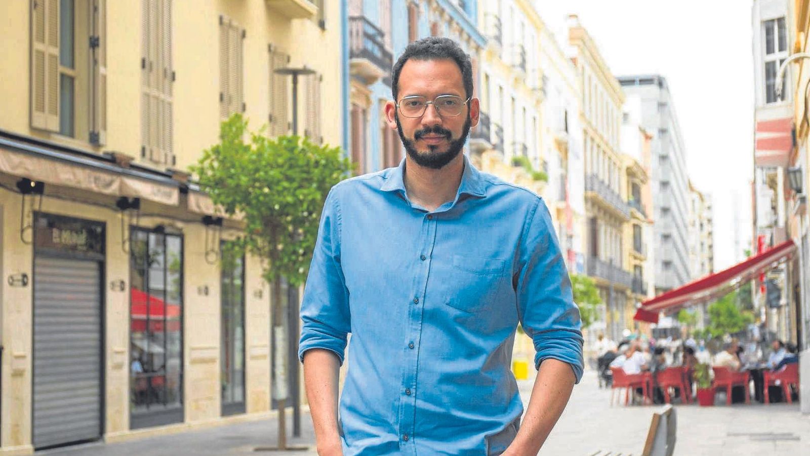 Otra imagen del autor venezolano afincado en Málaga.