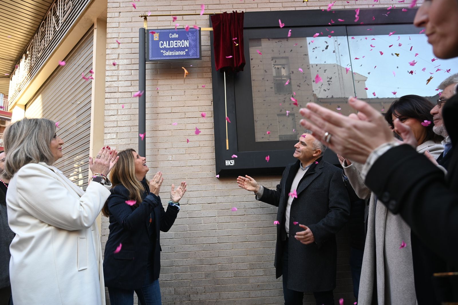 Inauguración de la calle en honor a Salesianos de Linares.