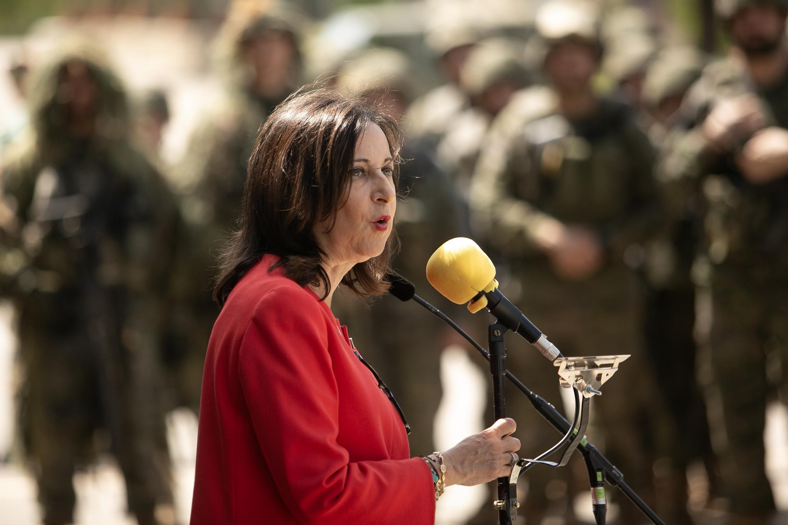 Margarita Robles, ministra de Defensa durante una visita a Ronda. Margarita Robles, ministra de Defensa durante una visita a Ronda.