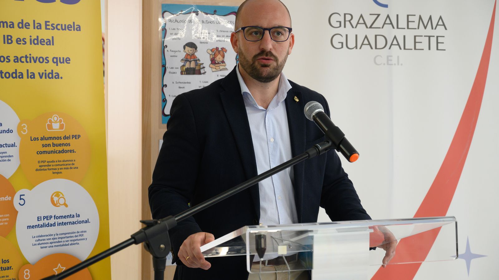 Germán Beardo, durante su intervención en el acto inaugural.