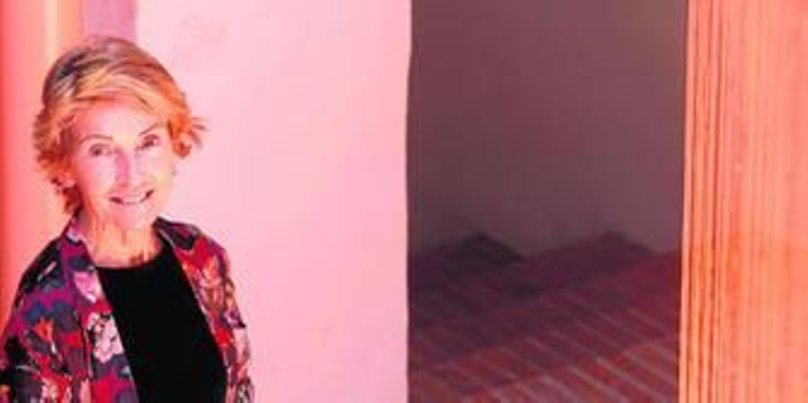 La artista, en la casa morisca Horno de Oro.