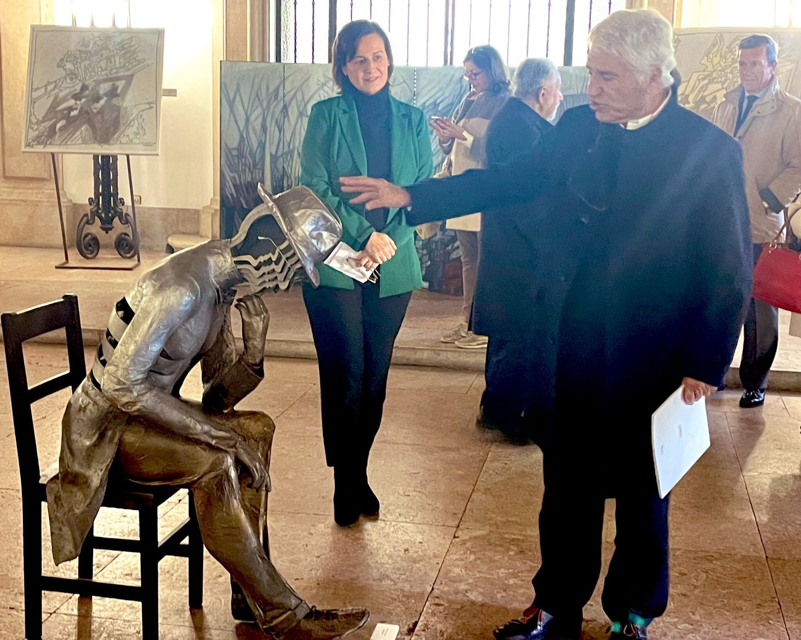 La inauguración de la exposición.