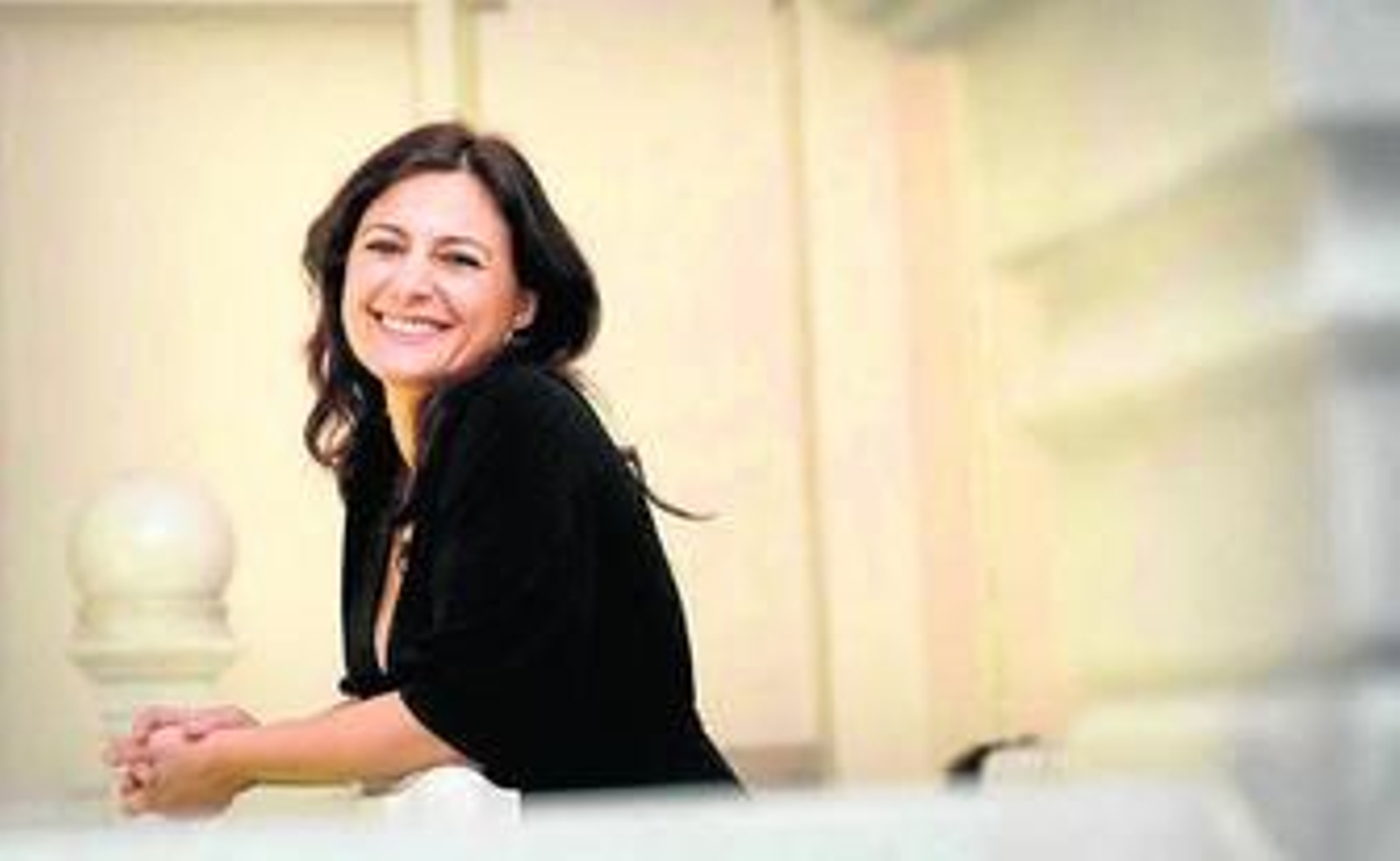 Josefa Parra, instantes antes de su recital en el Palacio de los Patos.