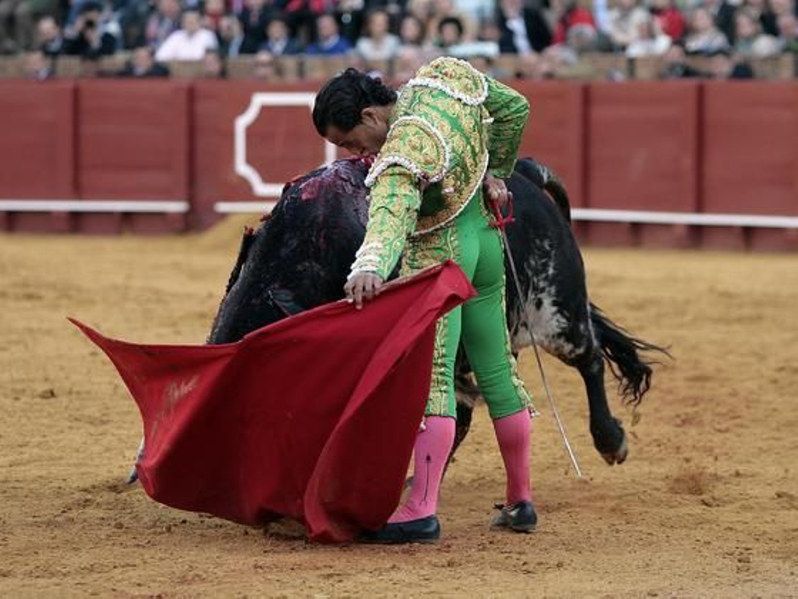 Iván Fandiño, con su segundo astado de la tarde.

Foto: Juan Carlos Muñoz