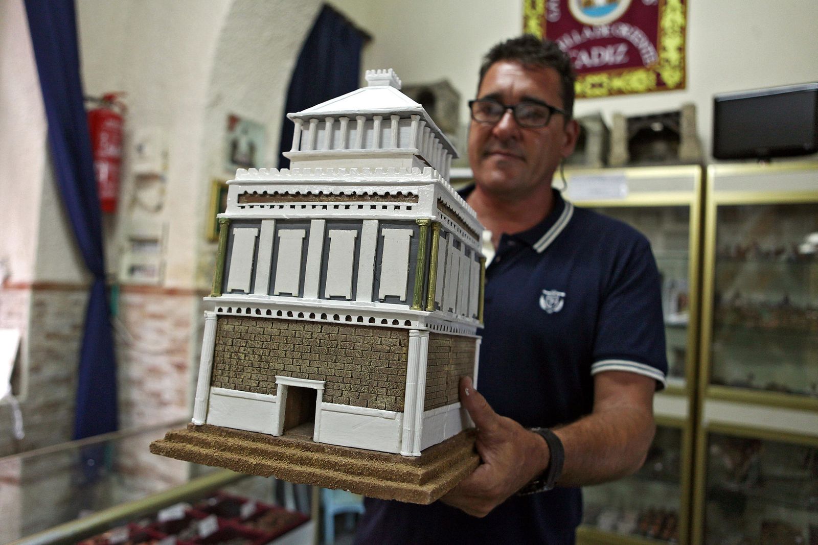 El presidente de los belenistas gaditanos, José Morales.