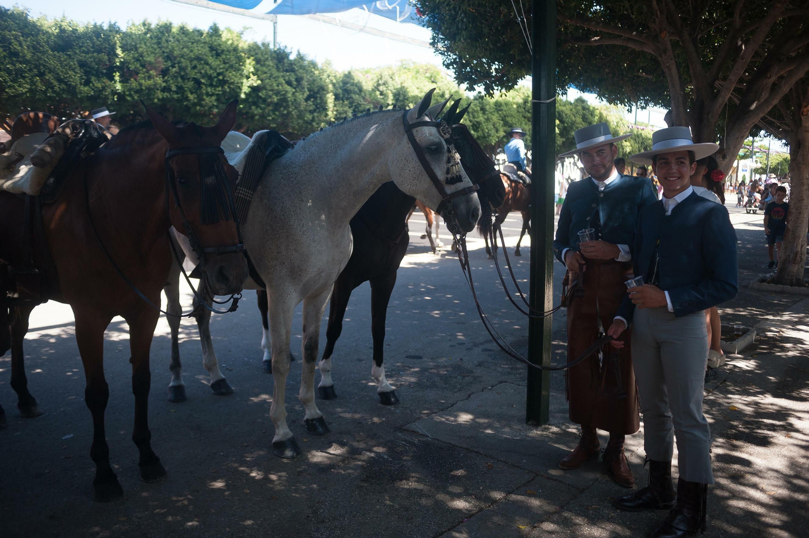 Segundo día de Feria de Málaga en el Centro y en el Real, en fotos