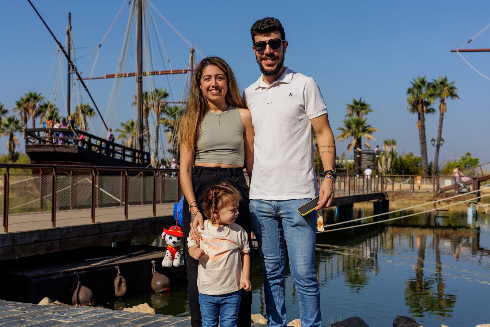 Las imágenes del Muelle de las Carabelas este 12 de octubre