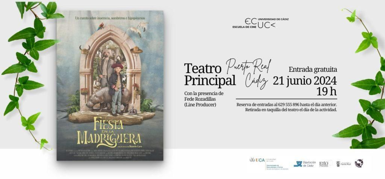 Cartel anunciador de la proyección Cartel anunciador de la proyección
