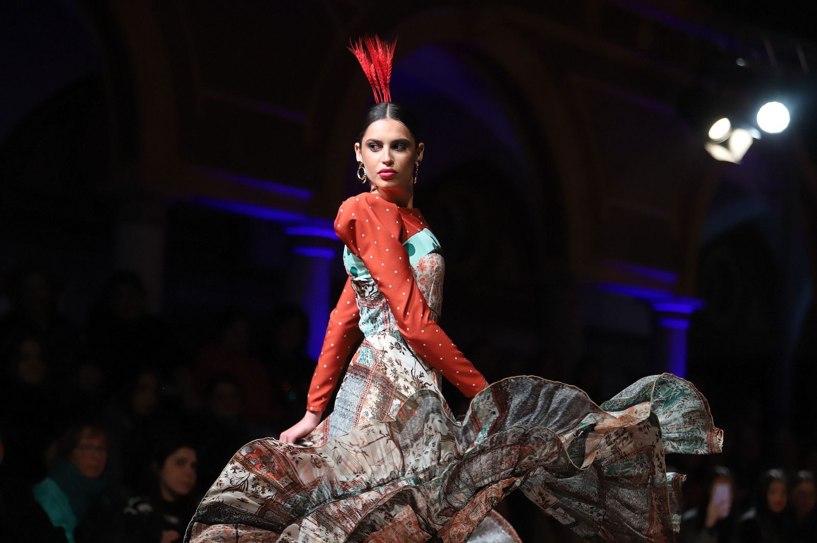 Huelva Flamenca 2023. Imágenes de la pasarela de moda flamenca de la modista Adelina Infante