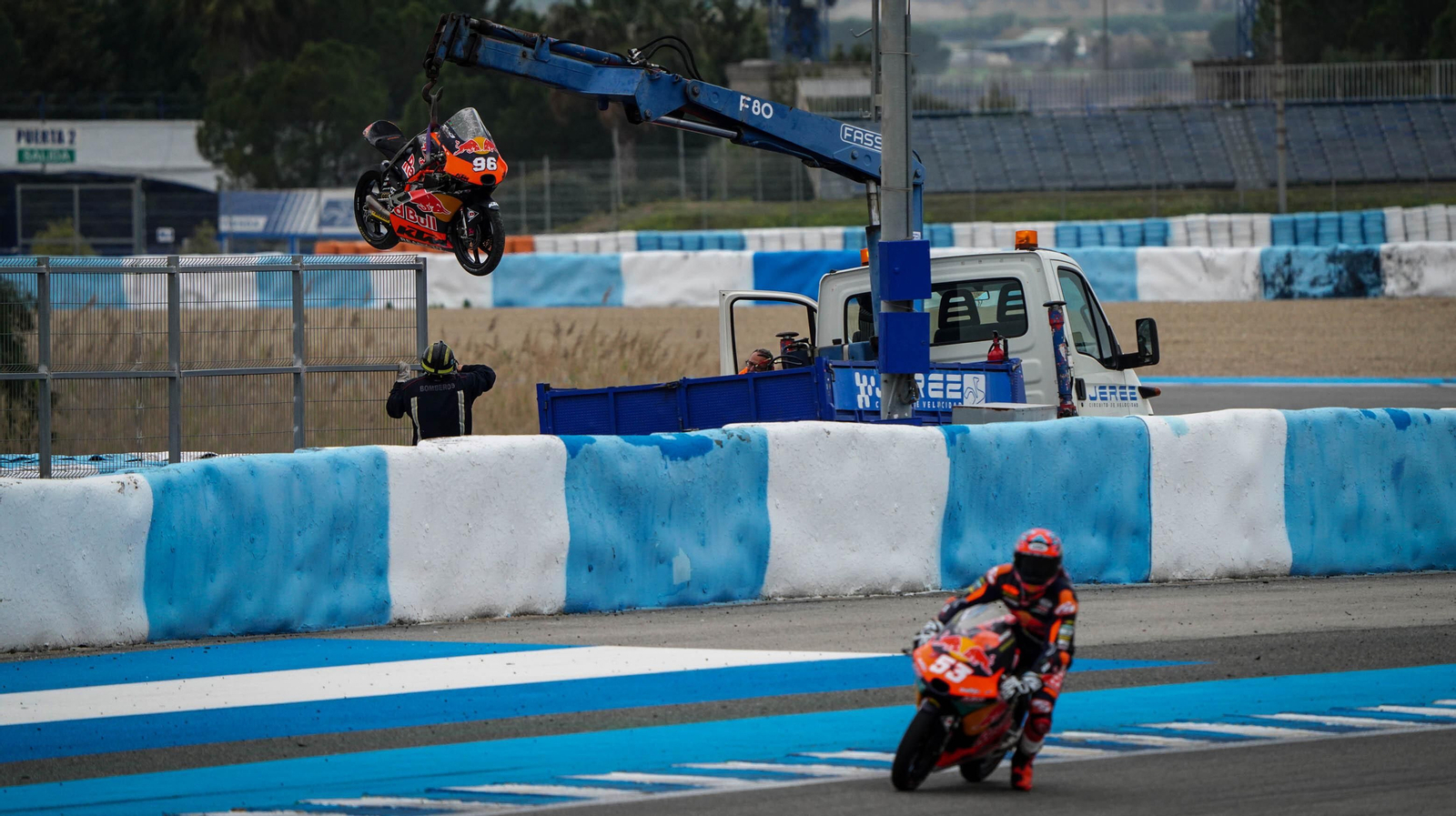 Entrenamientos de Moto3 en el Circuito de Jerez