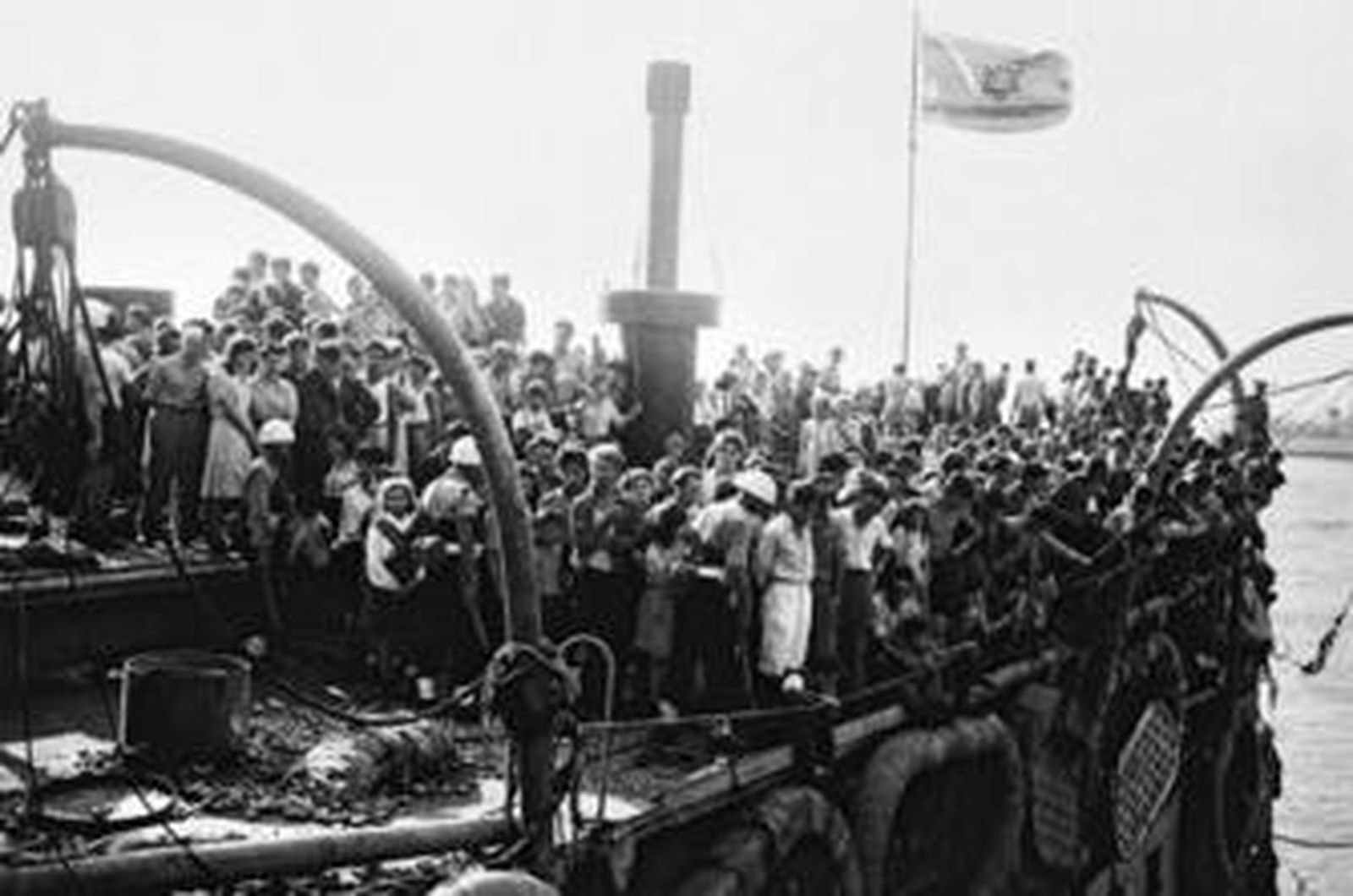 Una imagen de los judíos acogidos en el 'Exodus'.