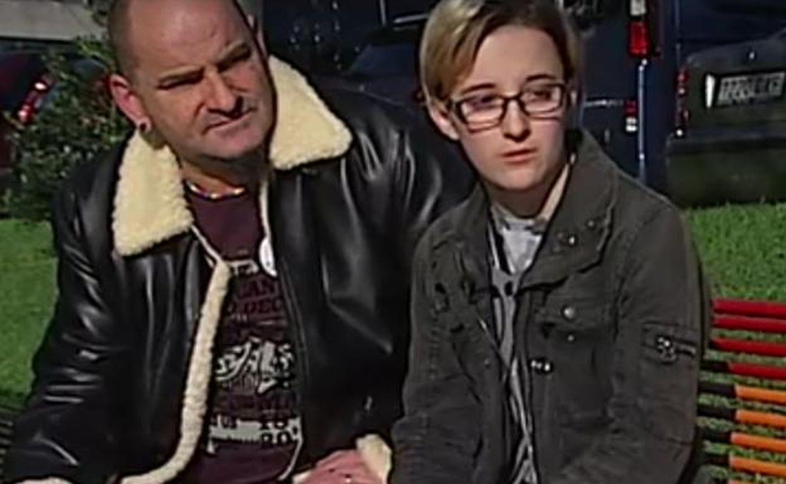 Ekai y su padre, en un programa de la Sexta, emitido en noviembre.