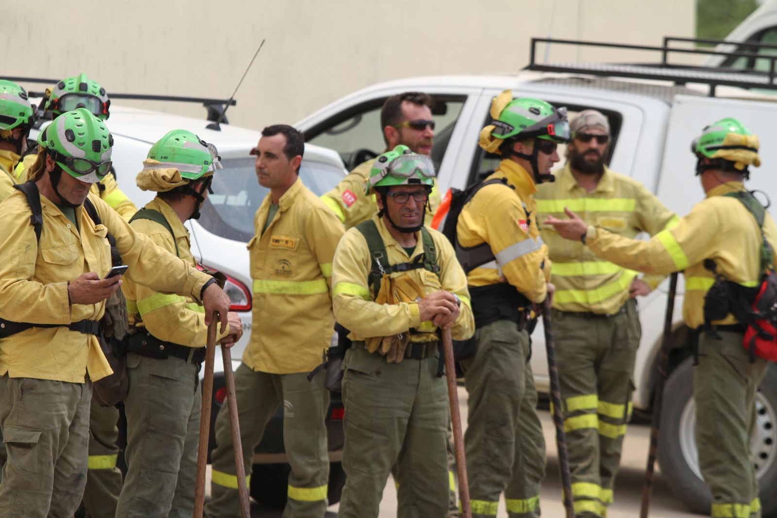 Las imágenes del incendio en Moguer y Mazagón