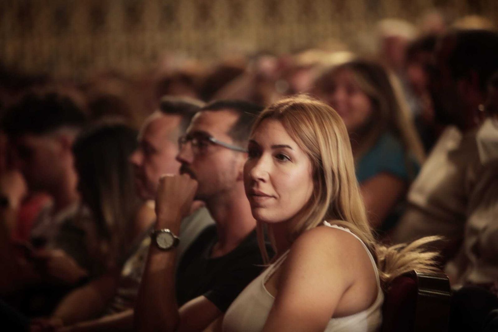 el público asistente a la función