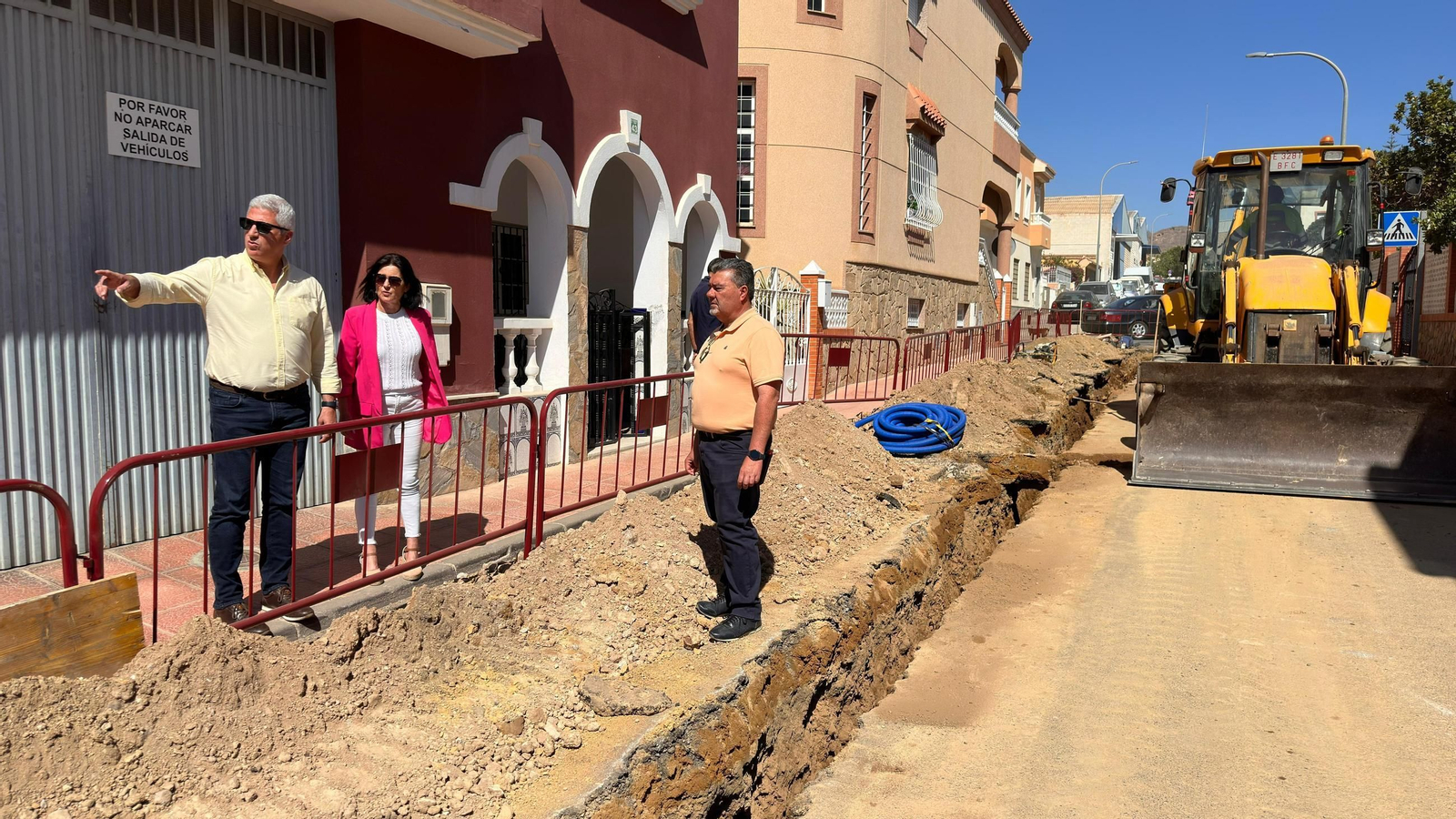 Imagen de archivo de renovación de redes en calle Ruiseñor.