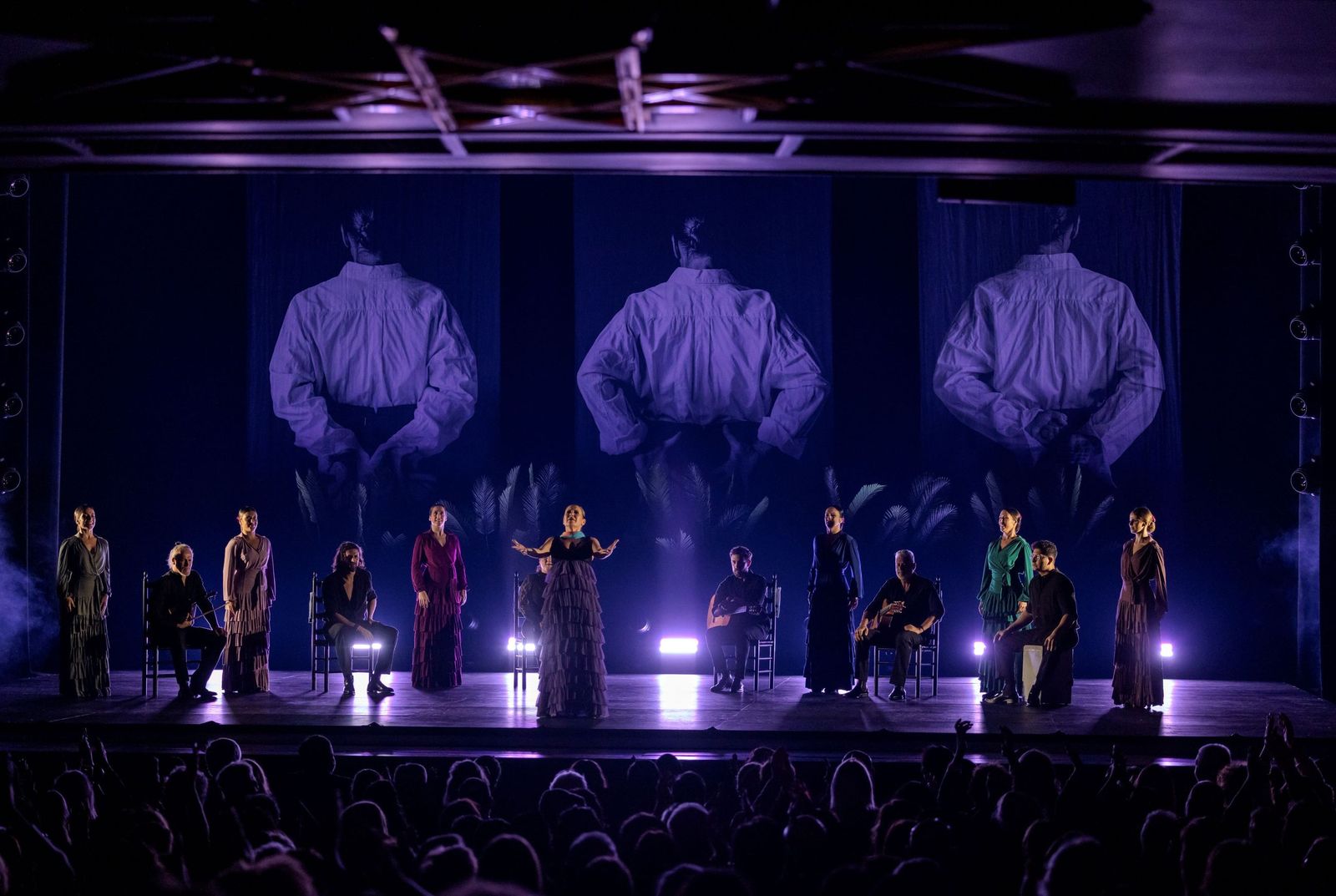 Un momento de la compañía de Sara Baras en 'Vuela', durante su primera actuación en el 25 Flamenco Festival de Nueva York.