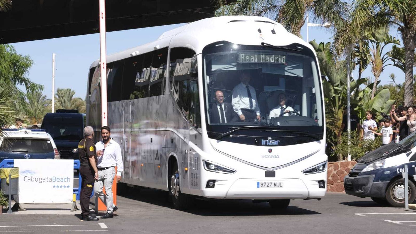 La llegada del Real Madrid a Almería en imágenes