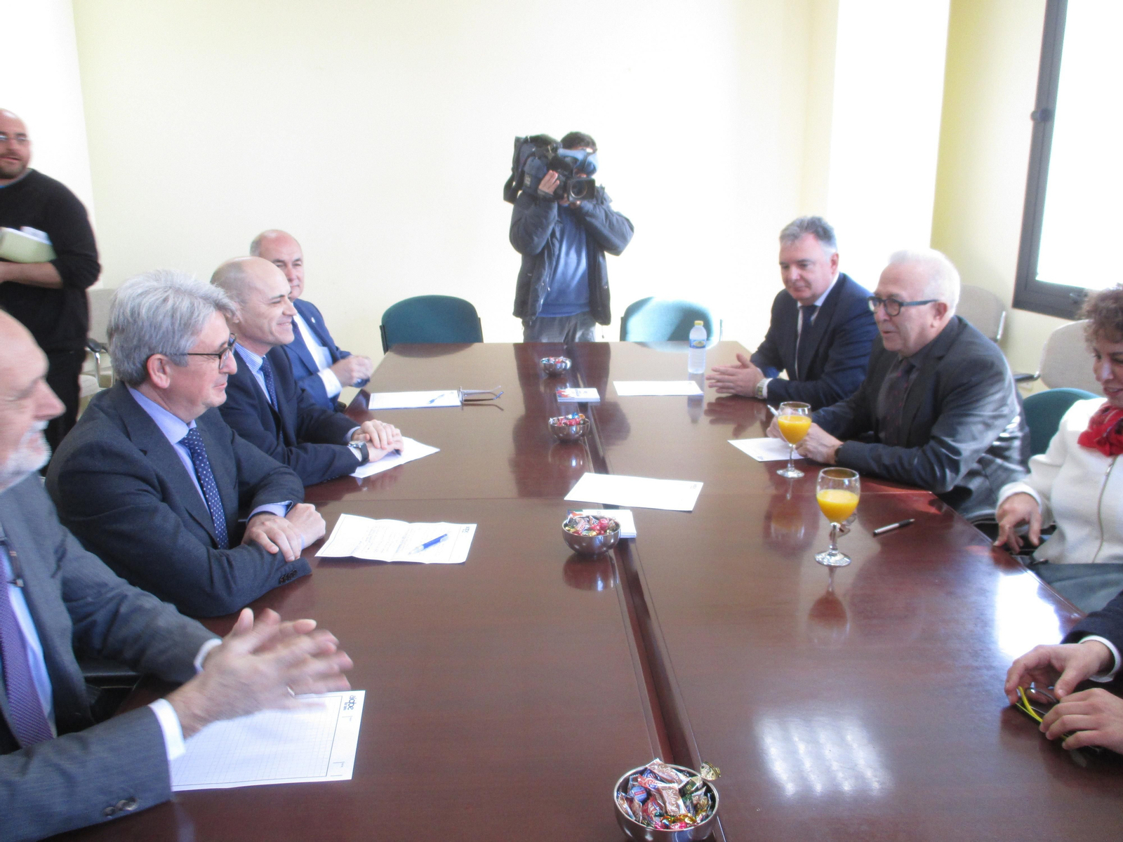 Un momento de la reunión.