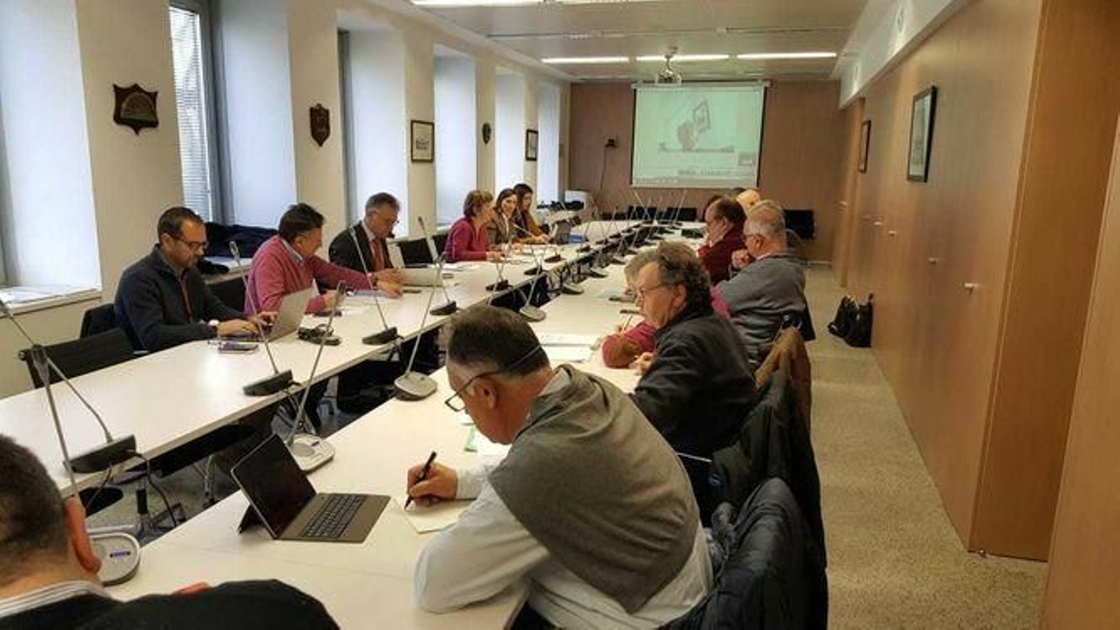 Reunión del sector con Alicia Villauriz, secretaria general de Pesca, hace unos días.