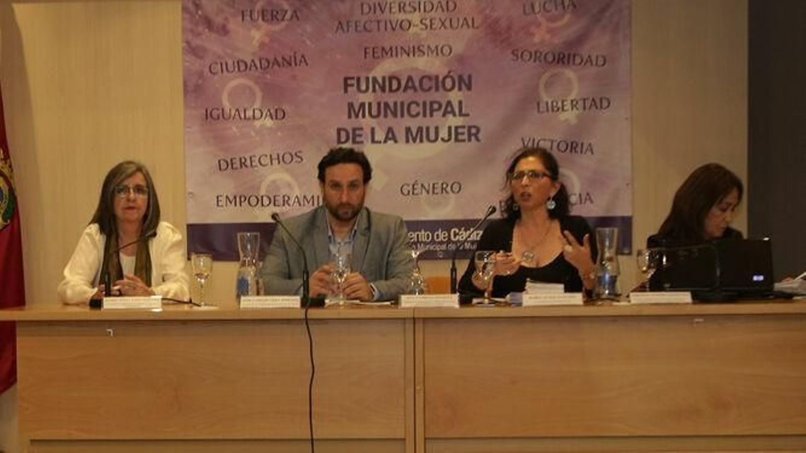 José Carlos Vera en un acto organizado por la Fundación de la Mujer