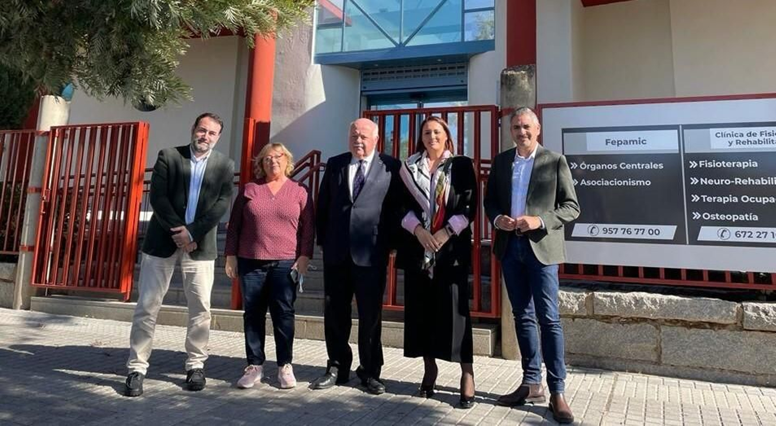 Jesús Aguirre, en su visita a Fepamic.