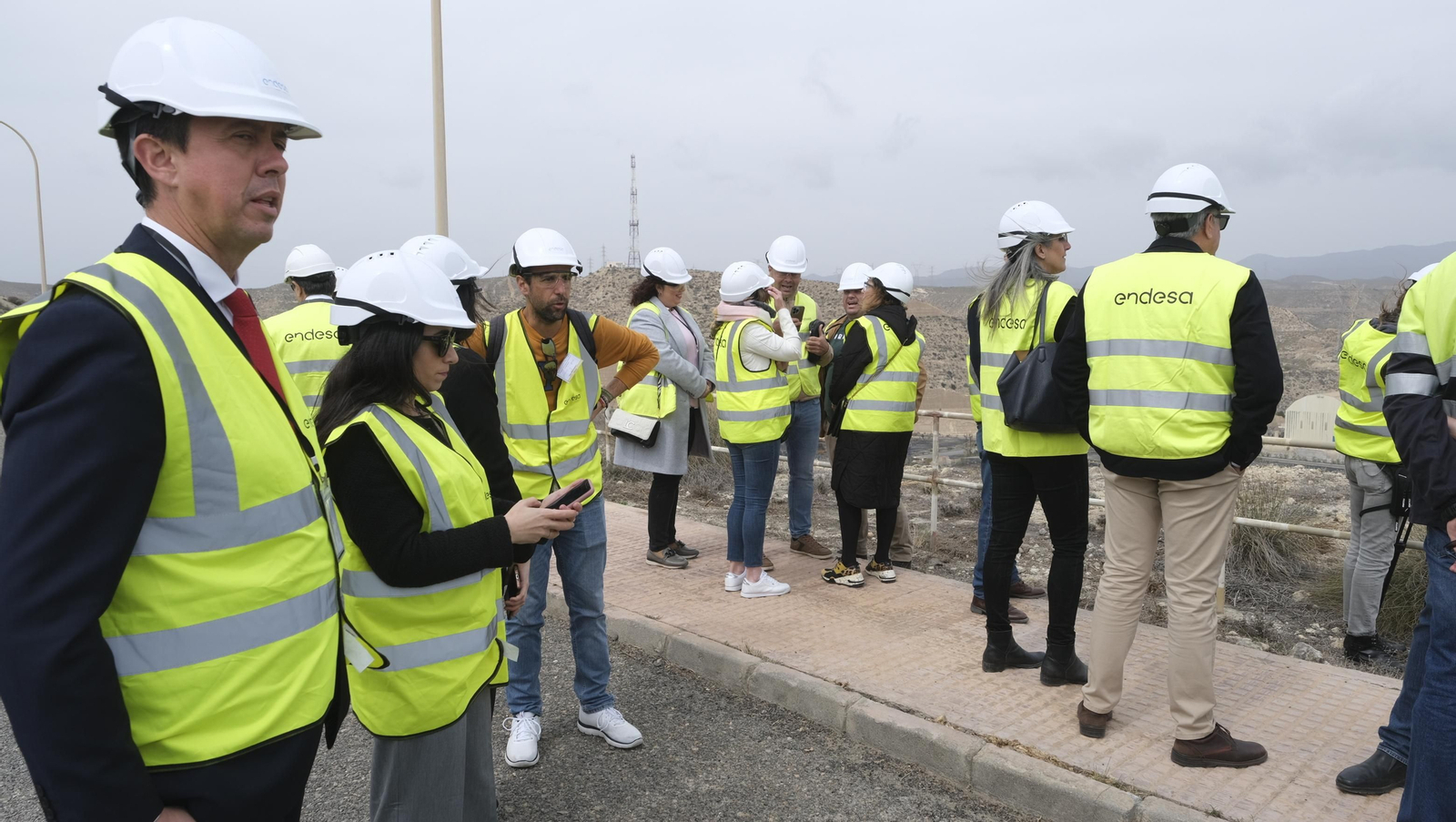El derribo de la Torre Litoral de Endesa en Carboneras, en imágenes