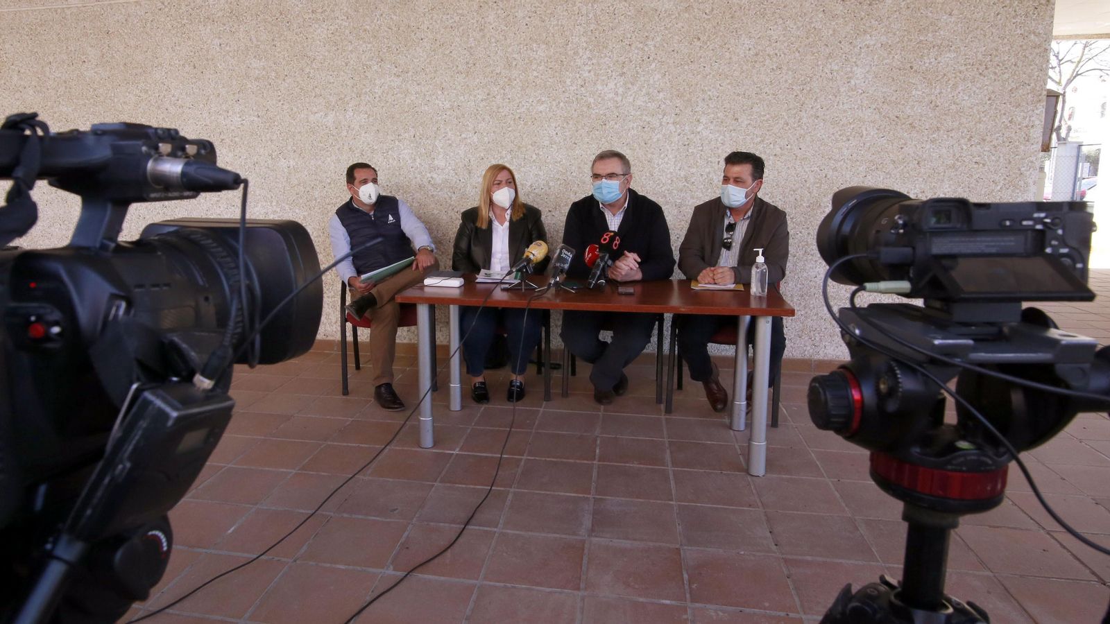 Rueda de prensa de presentación de la tractorada del próximo viernes en Jerez.