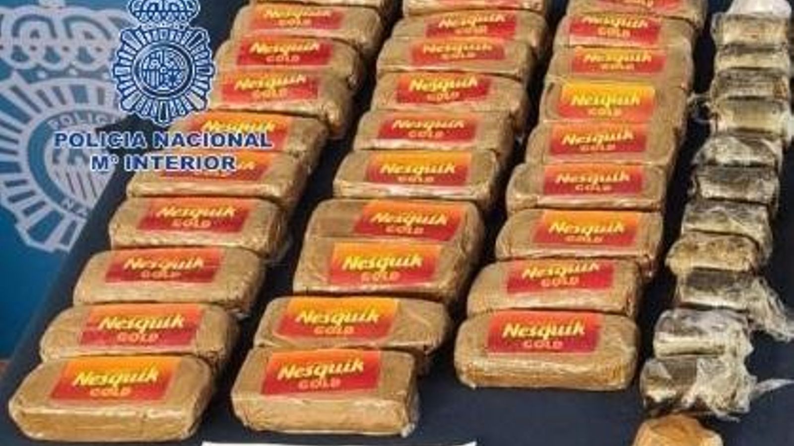 Droga intervenida por la Policía Nacional en Marbella.