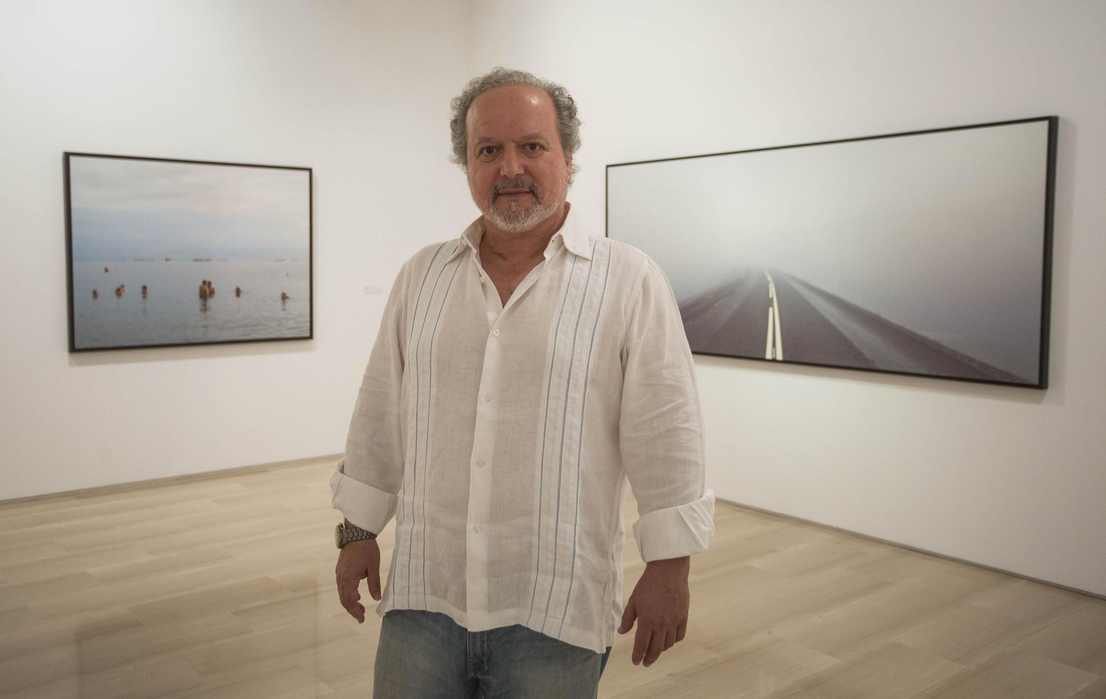 El artista José María Mellado, en una muestra fotográfica.