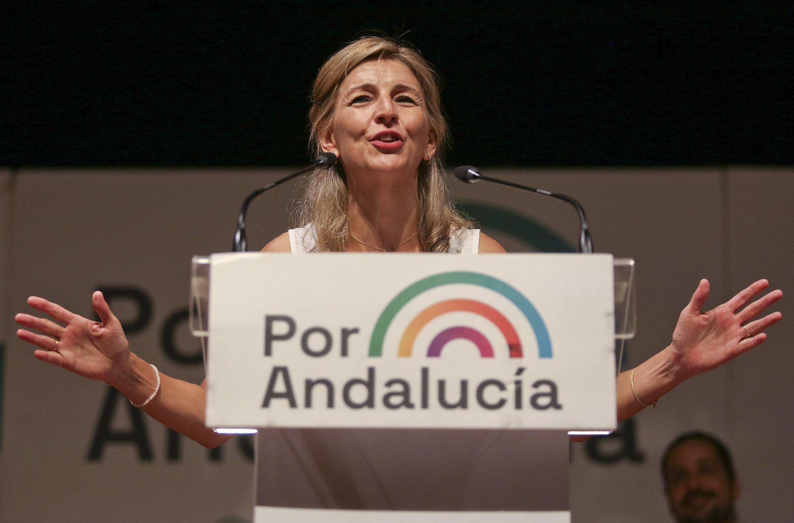 El mitin de Por Andalucía este domingo en Málaga, en fotos