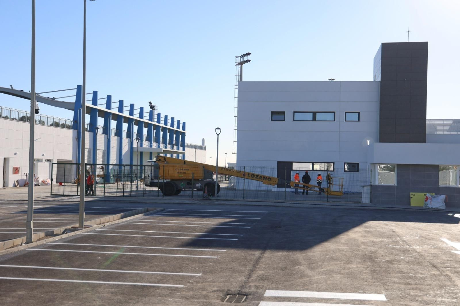 Así van las obras de La Academia del Málaga a días de su inauguración