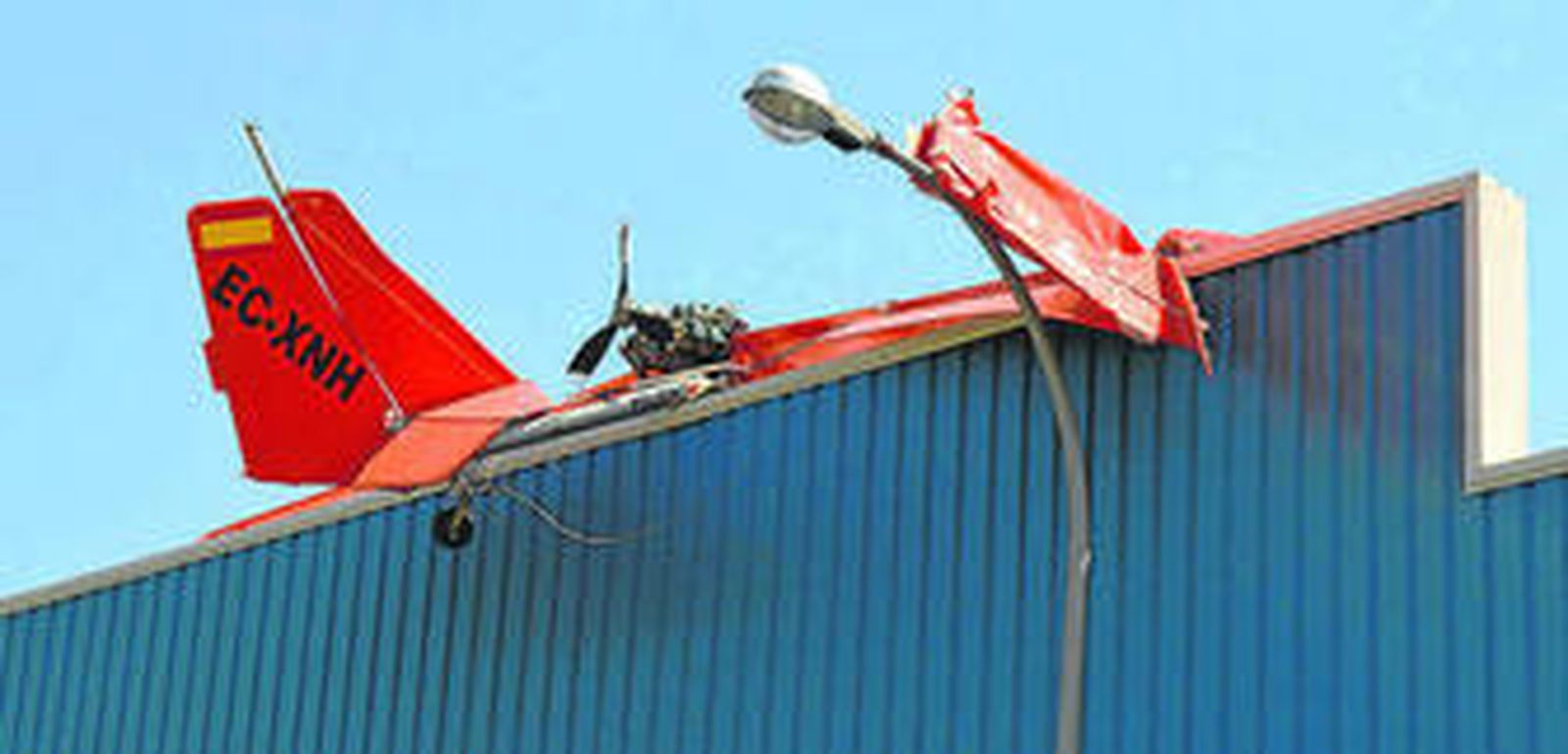 El ultraligero accidentado.