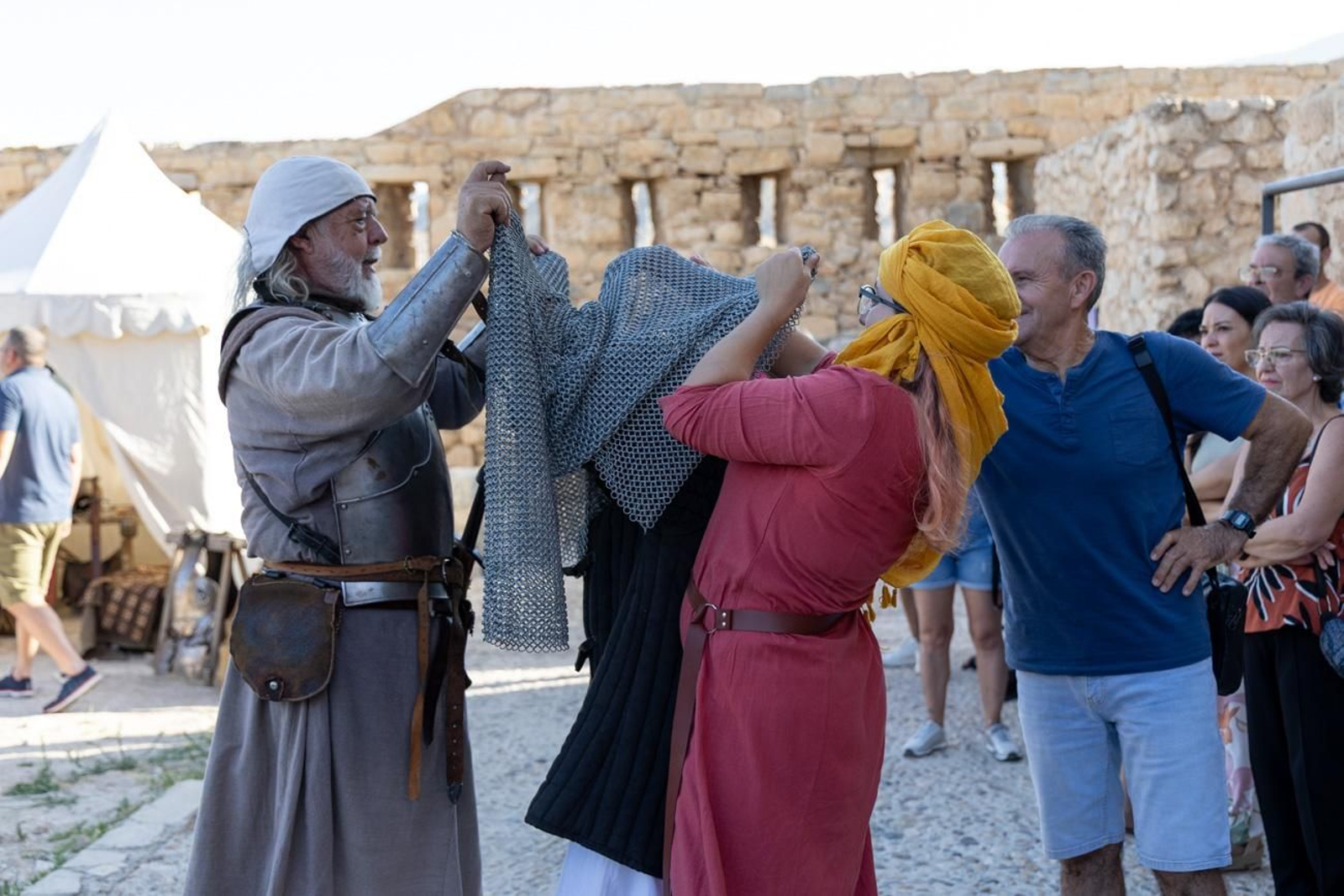 Moradores del Castillo de Jaén, recreación histórica de la Edad Media en el Cerro de Santa Catalina