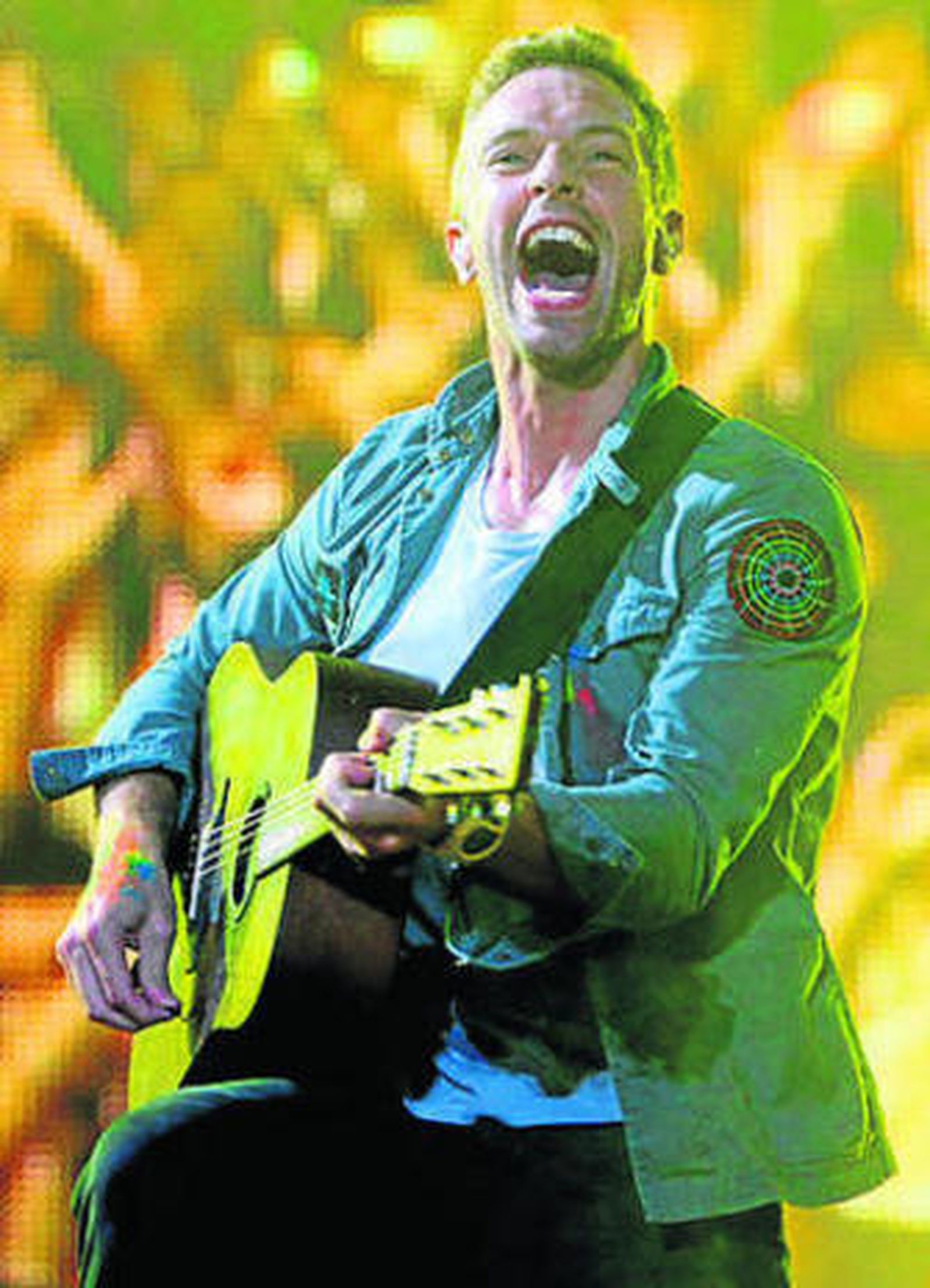 Chris Martin, de Coldplay.