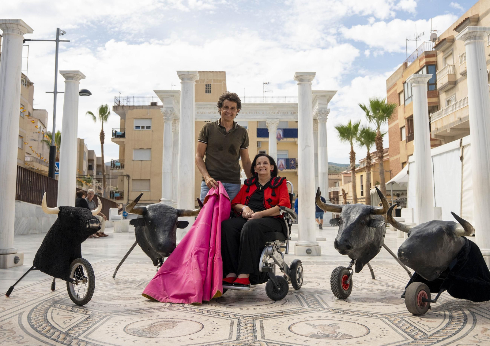 Las imágenes del taller de toros para niños y toro mecánico en Macael