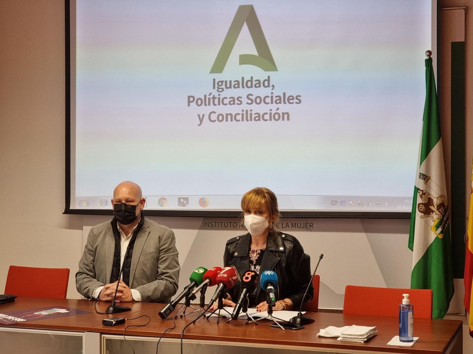 Una imagen de la rueda de prensa de presentación del balance.