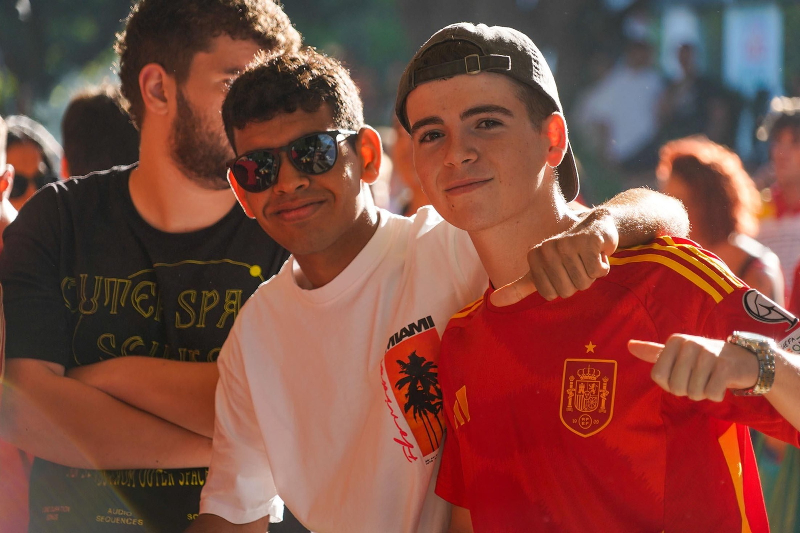 Imágenes del ambiente durante la final de la Eurocopa entre España e Inglaterra Imágenes del ambiente durante la final de la Eurocopa entre España e Inglaterra