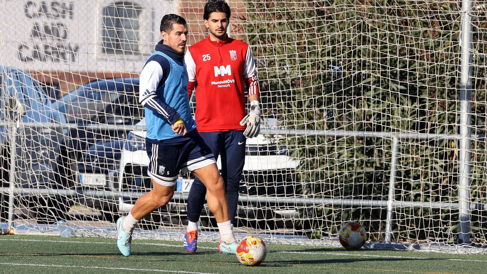 Josete, en un entrenamiento en Picadueñas.