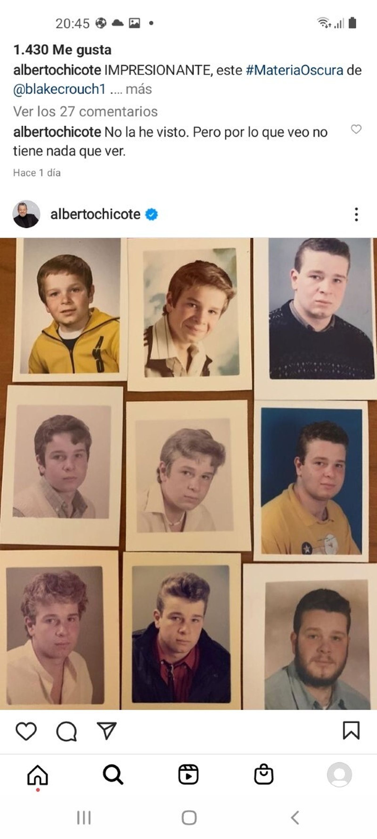 Empezamos por el más fácil. En estas fotos del álbum en distintos años se le reconoce muy bien...