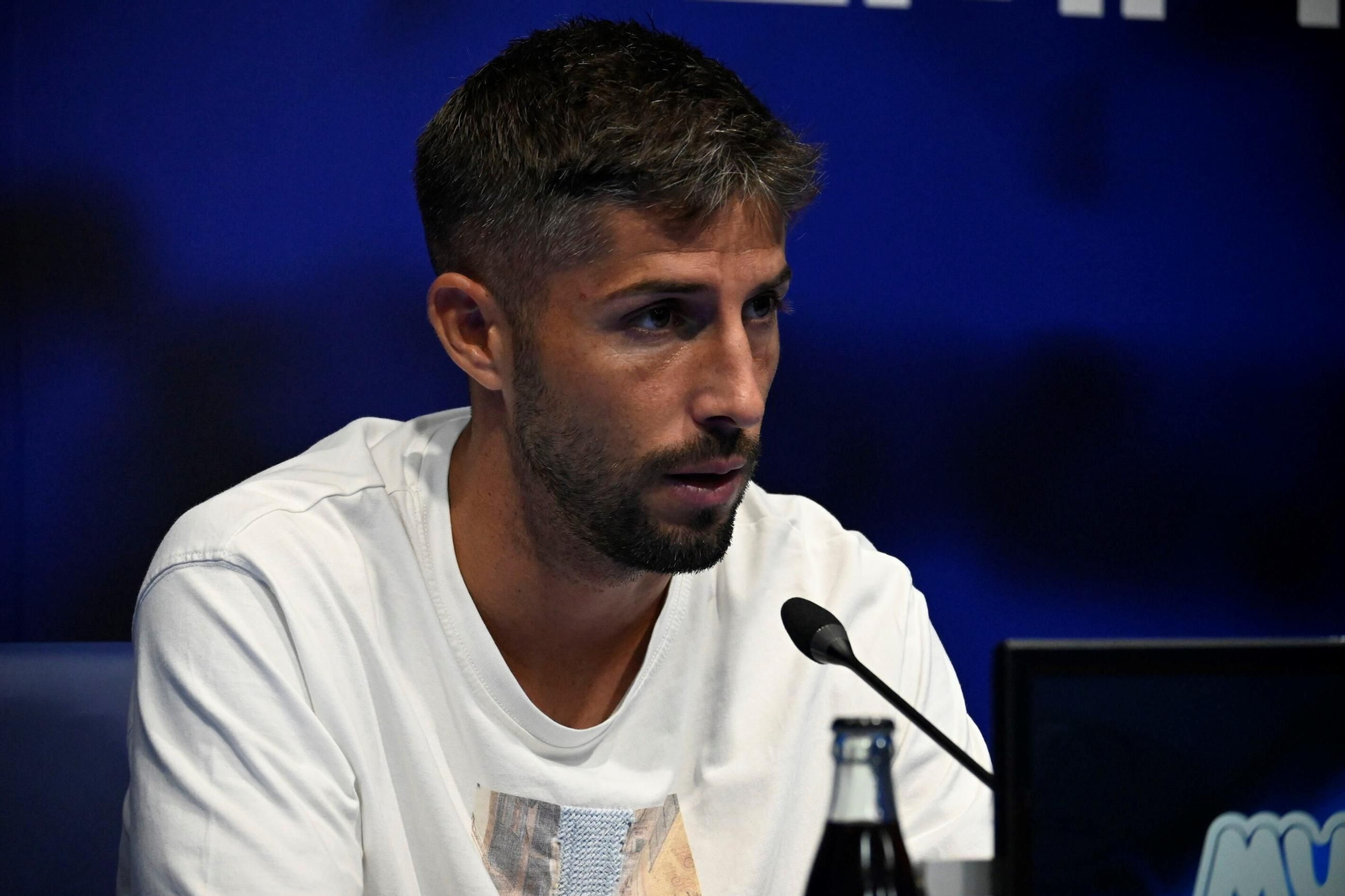 Antonio Domínguez durante una rueda de prensa.