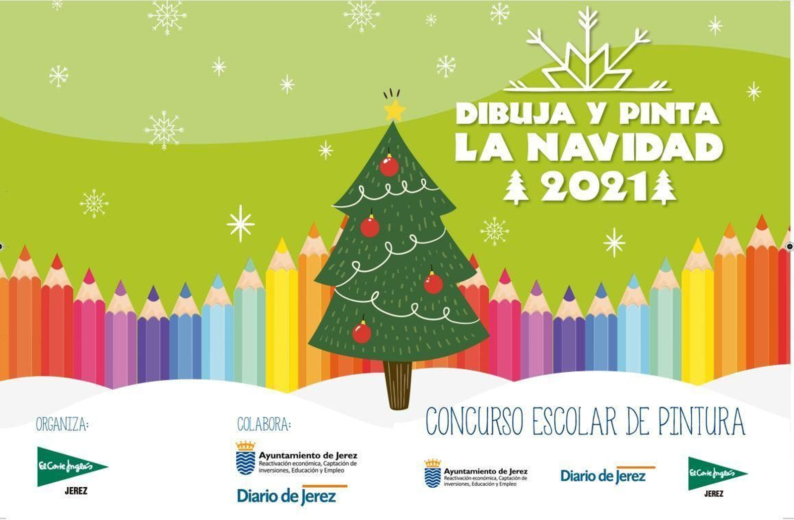 Concurso escolar 'Dibuja y pinta la Navidad 2021' de El Corte Inglés.